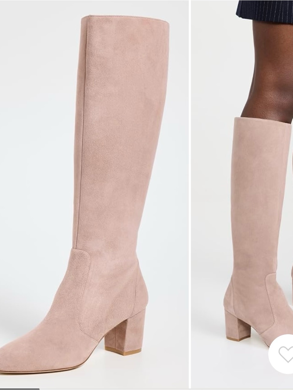 Yuliana Knee High Zip Boots 60 Mm - Fawn (Stuart Weitzman)